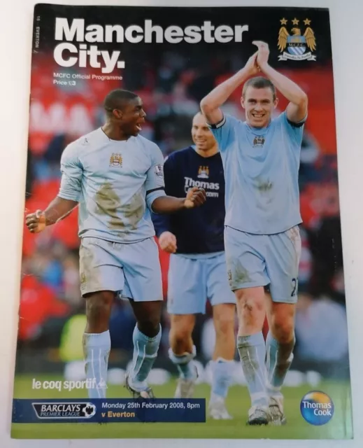 PROGRAMME - MCFC Matchday Manchester City Vs Everton 25th Feb 2008 Issue #18