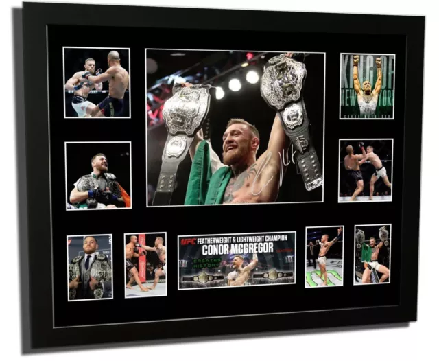 Conor Mcgregor 2 Division Champ Ufc Signed Limited Edition Framed Memorabilia