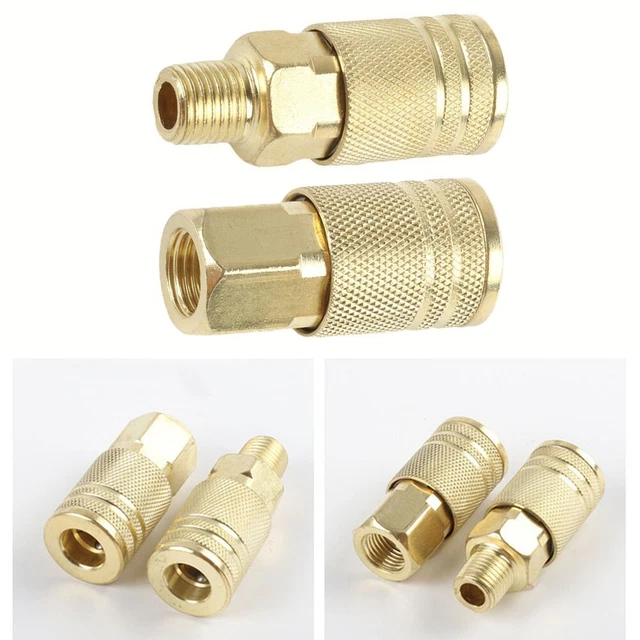 Okaywork Lot De 4 Raccords Pneumatiques Coudés 90° 1/8" à 6 Mm, Connecteurs Pneumatiques, Raccord à Air Comprimé, Raccords De Tuyau Coudés Mâles De 6 Mm OD