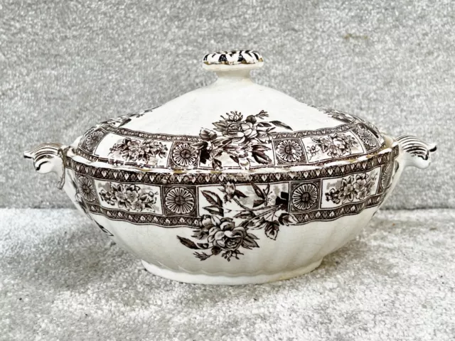 Vintage Lidded Tureen Serving Bowl Dish Garfield B&K Longton Early 20Th Century