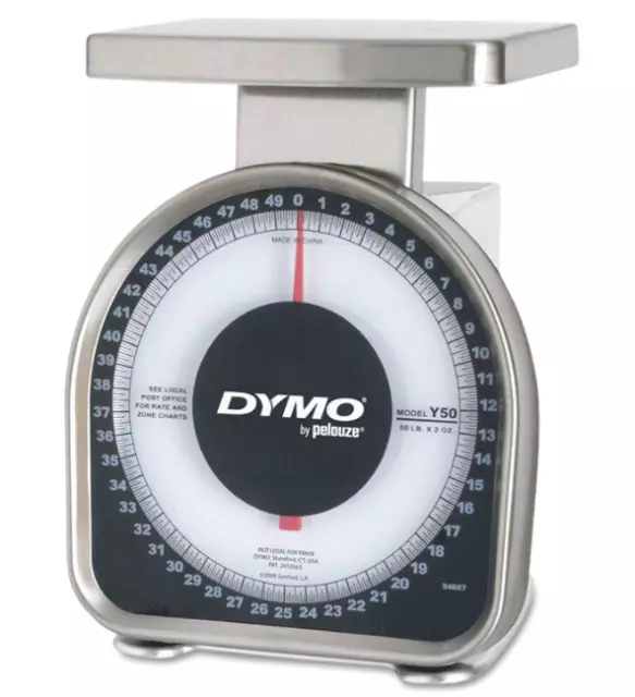 Dymo By Pelouze Heavy Duty Mechanical Package Scale 50 LB Capacity Y50 BRAND NEW