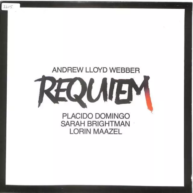 Andrew Lloyd Webber Requiem Gatefold LP Vinyl Record Album 1985 ALW1 33 EX