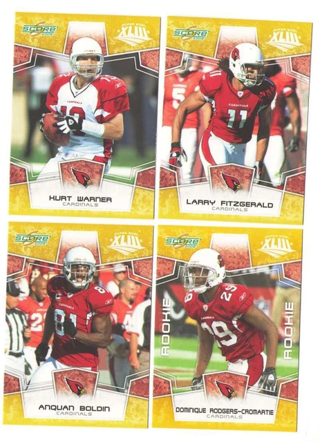 2008 SCORE SUPER Bowl XLIII GOLD Team lot 800 ensembles fabriqués ...