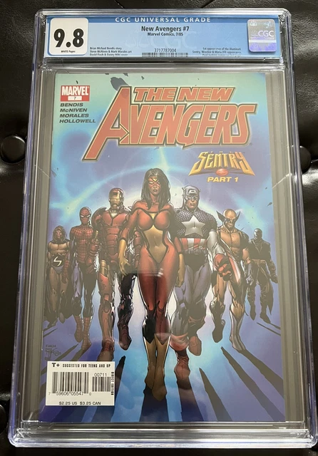 New Avengers 7 Cgc 9.8 2005 1St Appearance Of The Illuminati  Sentry
