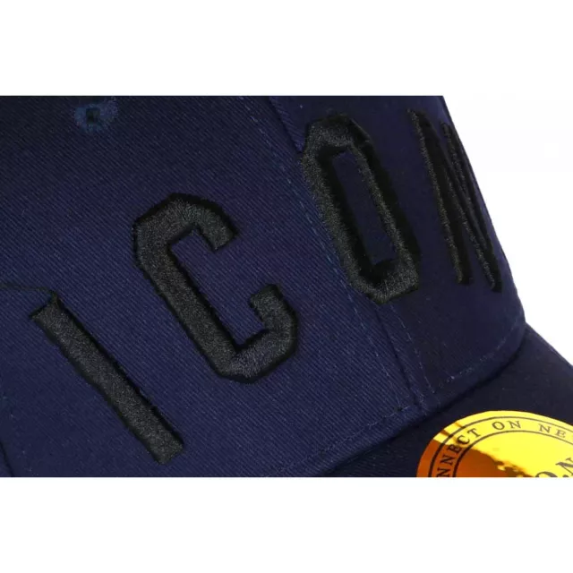 Casquette ICON Bleue et Noire Streetwear Baseball Fyck-Taille unique 2