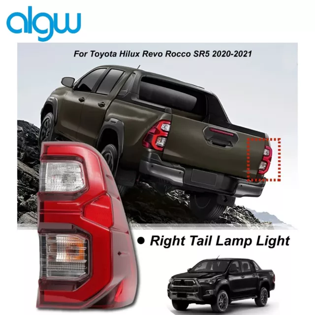 Rear Right LED Tail Light Back Lamp For Toyota Hilux Revo Rocco SR5 2020-2024