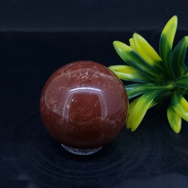 Natural Loose Gemstone Certified 47.75 mm Round Red Jasper Healing Sphere h064