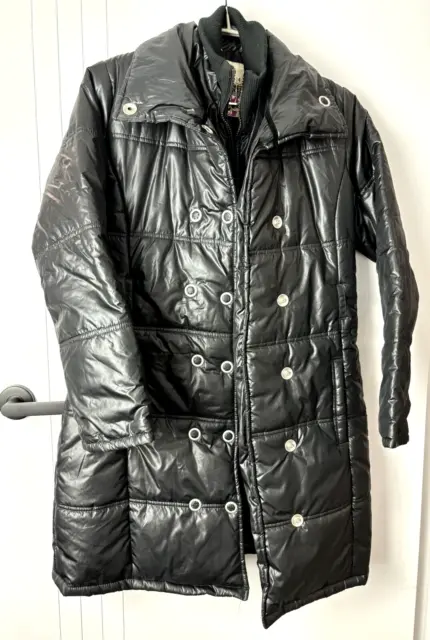 LC Waikiki Girls Size 13-14 Black Puffer Long Coat Jacket