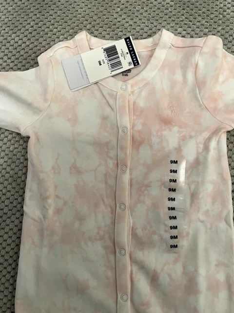 Bnwt Girls Ralph Lauren Baby Grow Age 6-9 Months Tye Dye