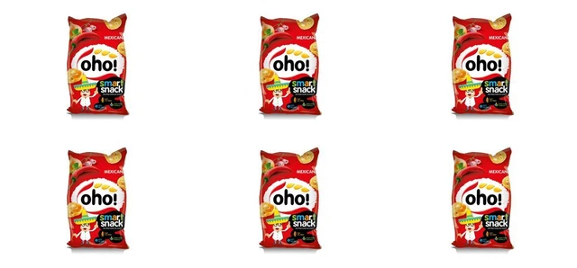 6 x oho! Patatine aromatiche messicane, 2,1 oz. (60 g.)