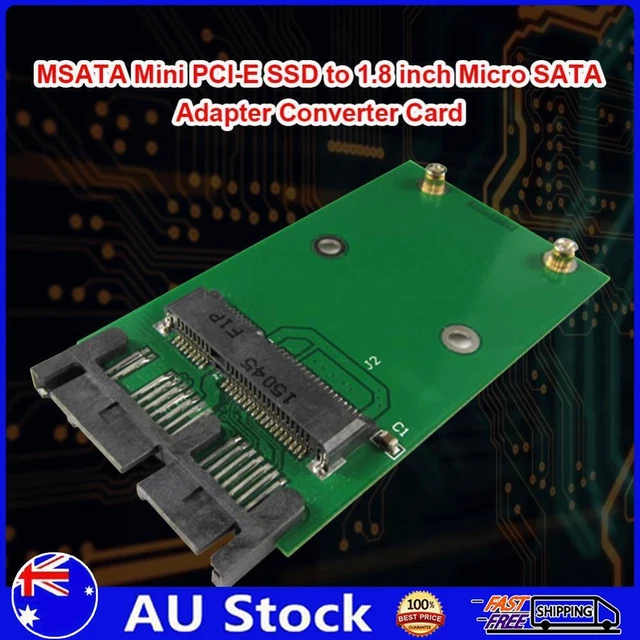 MSATA Mini PCI-E SSD to 1.8 inch Micro SATA Interface Adapter Converter Card