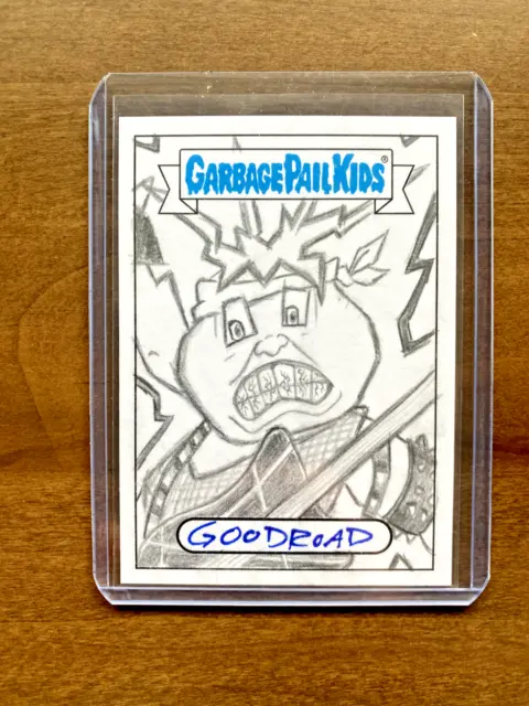 2022 Topps Garbage Pail Kids Book Worms Sketch Card Daniel Goodroad 1-Of-1!!