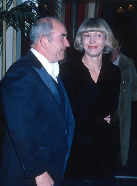Ed Asner & Nancy Sykes at 35th Golden Globe Awards at the Beve - 1978 Photo 1