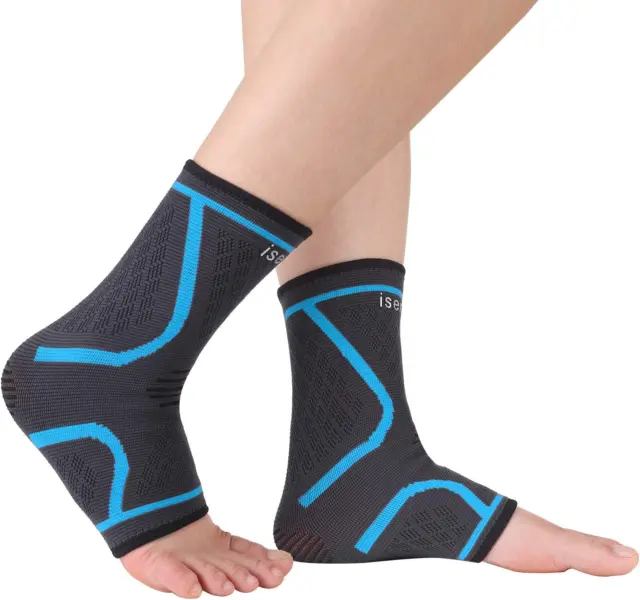 Cavigliera Compressione, Supporto per Caviglia Elastica, Tutore Fascia Caviglier