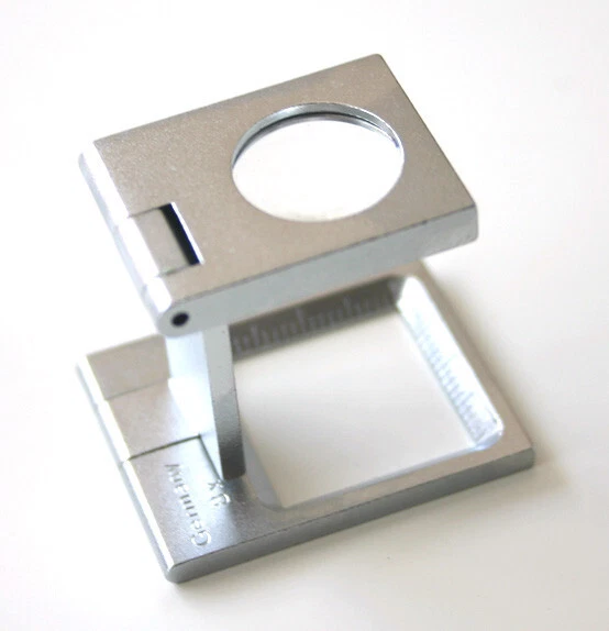 Ecobra 82730 Fadenzähler NEU 20x20mm mit mm-Teilung Vergrößerung 8x Lupe 8273