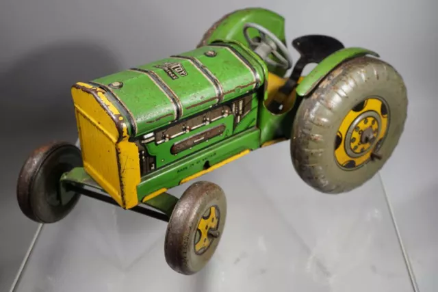 1940's Mettoy England Tractor / Traktor / Schlepper  - Blechspielzeug