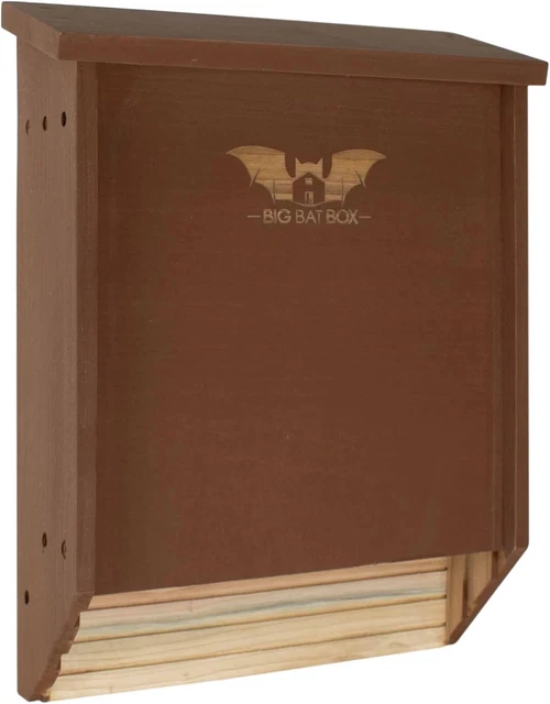 BIGBATBOX - Bat House for Outdoors - Clean Your Backyard from Mosquitoes - Woode