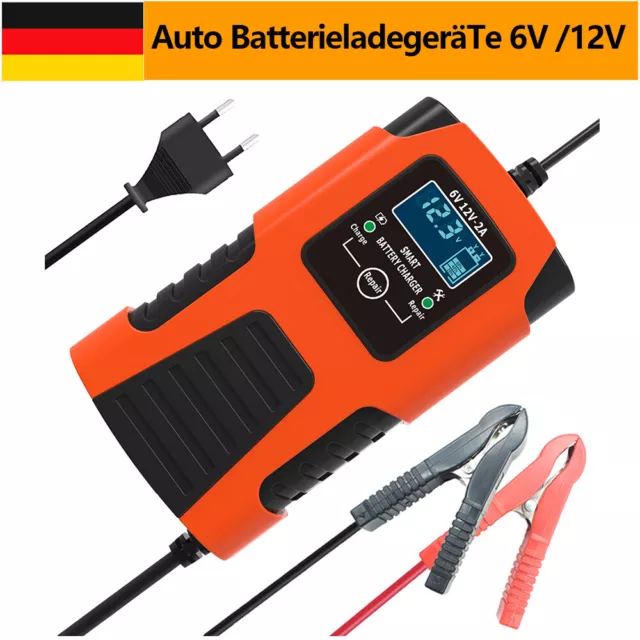 Auto BatterieladegeräTe 6V /12V Vollautomatisch LadegeräT FüR Auto Motorrad C3P2