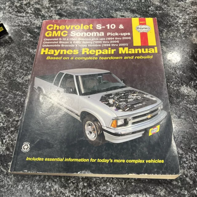 HAYNES Chevrolet S-10 GMC Sonoma 1994-2004 BLAZER JIMMY Repair Manual 24071