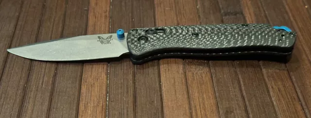 Benchmade Bugout 535-3 CF Knife w/ 3.24" S90V Drop Pt Blade Carbon Fiber Handle