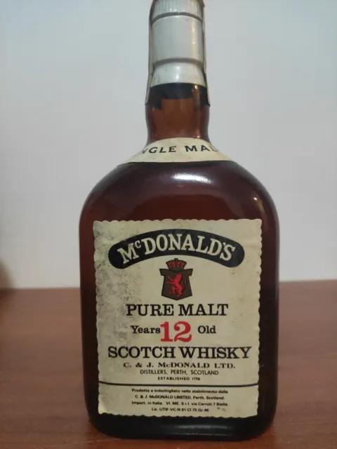 McDonald's   Pure Malt 1960s Whisky 12 Yo 75cl 46% Vol.