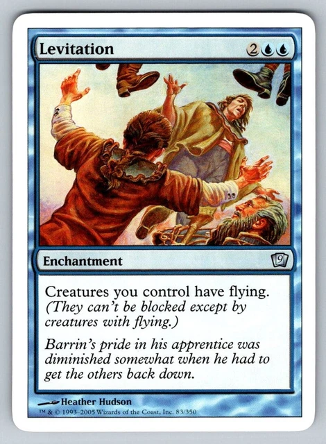 MTG Magic the Gathering 9th Edition Uncommon NM Levitation 83/350