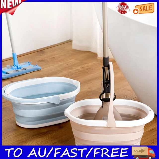 Collapsible Bucket Foldable with Hanging Hole for Outdoor Garden Camping Fishing