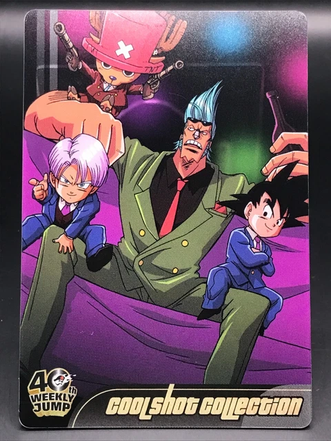 TRUNKS FRANKY DRAGON BALL ONE PIECE 40th weekly JUMP Card MORINAGA