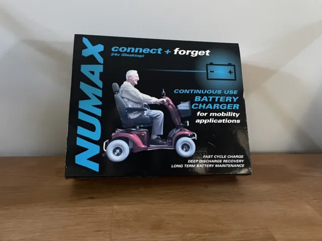NUMAX Connect & Forget MOBILITY Battery Charger 24V 4AMP FULLY AUTOMATIC