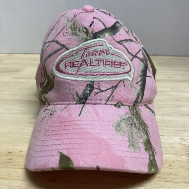 Team Realtree Women's Ladies Pink Camouflage Outdoor Cap Baseball Hat Adjustable