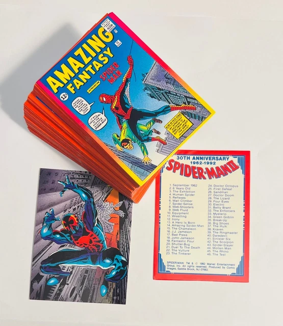 1992 COMIC IMAGES SpiderMan 2 30th Anniversary Complete Trading Card