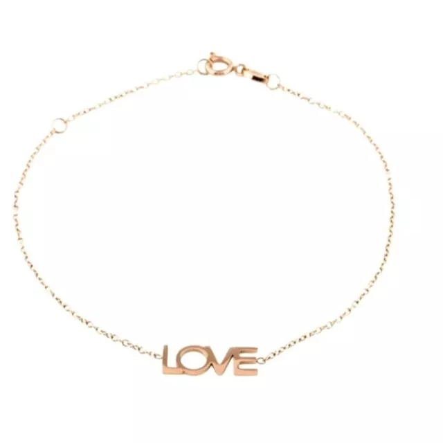 Maya Brenner Designs Rose Gold Plated Love Bracelet