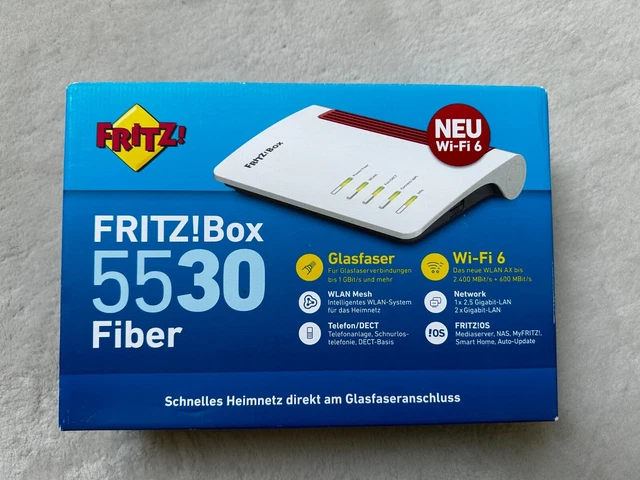 *** AVM FRITZ Box 5530 Fiber Router - Weiss (20002960) ***