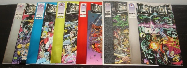 Lot of 6 Deathmate Yellow Blue Black Red Complete Set Valiant Image 1st Gen 13