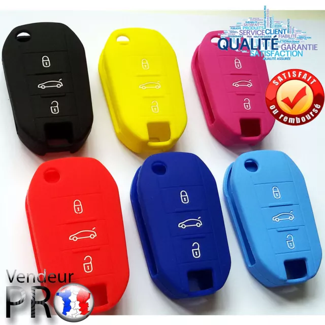 ★ ETUI COQUE HOUSSE SILICONE CLE CITROEN C1 C2 C3 C4 C5 Xsara Picasso Berlingo ★