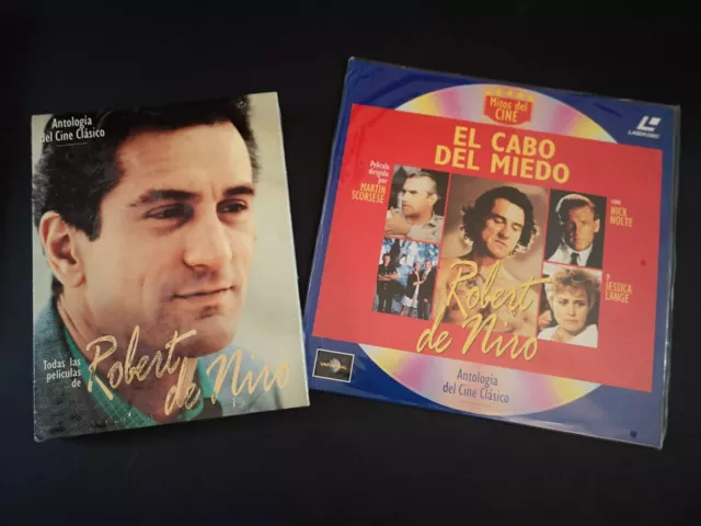 Robert de niro libro y película laserdisc El cabo del miedo. mitos del cine