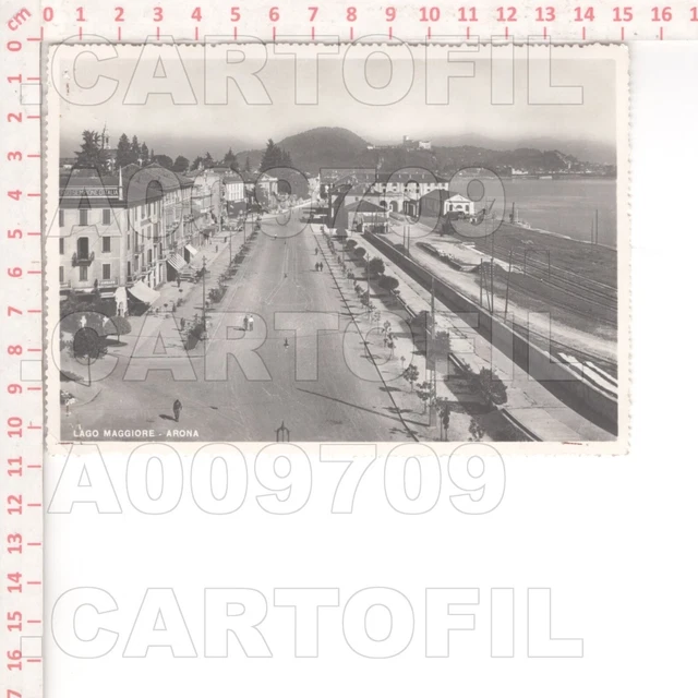 A9709 Novara 1955 Arona Lago Stazione Ferrovia Novara Santhia Forellini 2 Angoli