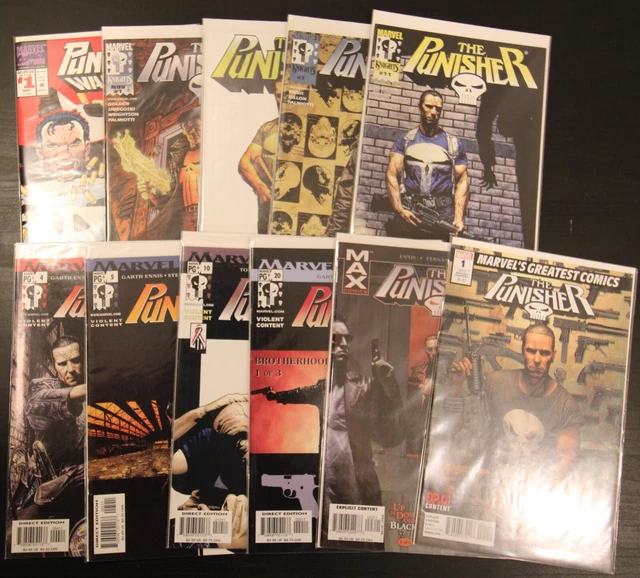 Marvel Punisher Comic Lot x 11 - Ennis, War Zone