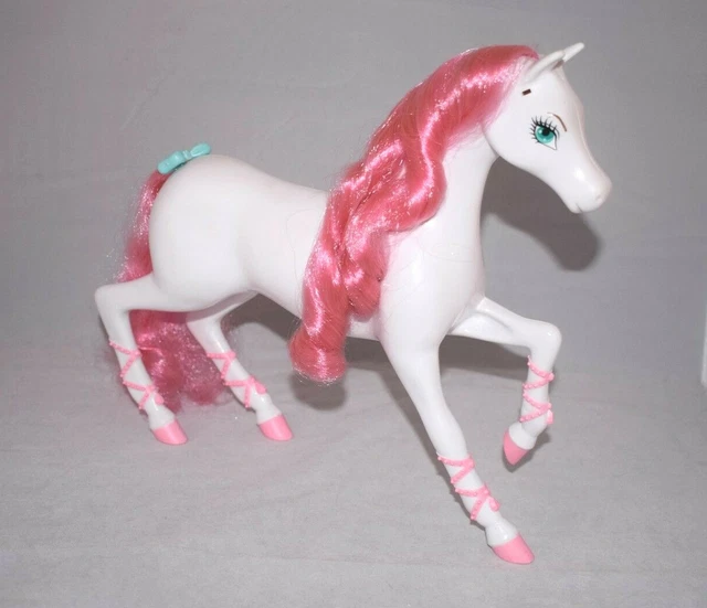 White barbie horse with pink hair best sale