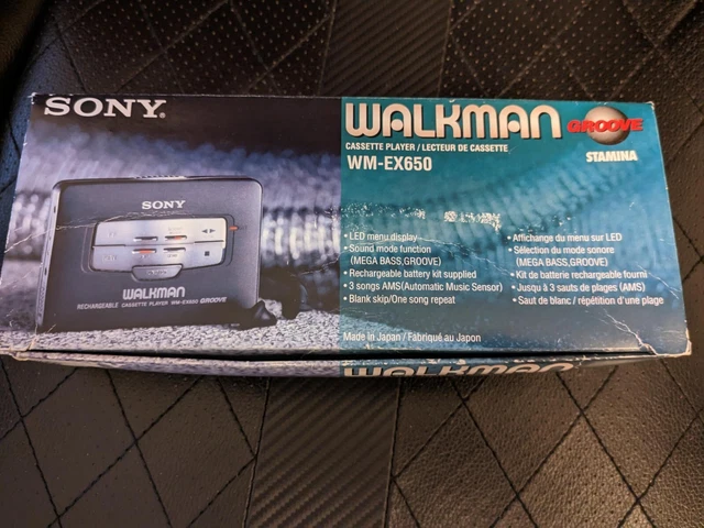 Walkman Sony WM-EX570 - Excellent état, Courroie Neuve (03/2025), Boîte, Notice, écouteurs