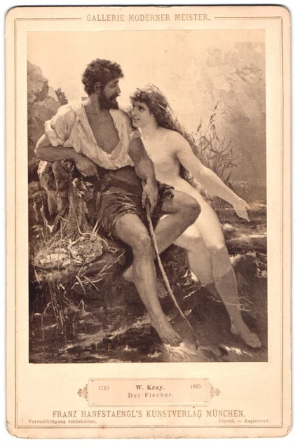 Fotografie Franz Hanfstaengl´s Kunstverlag, München, Gemälde Der Fischer nach W