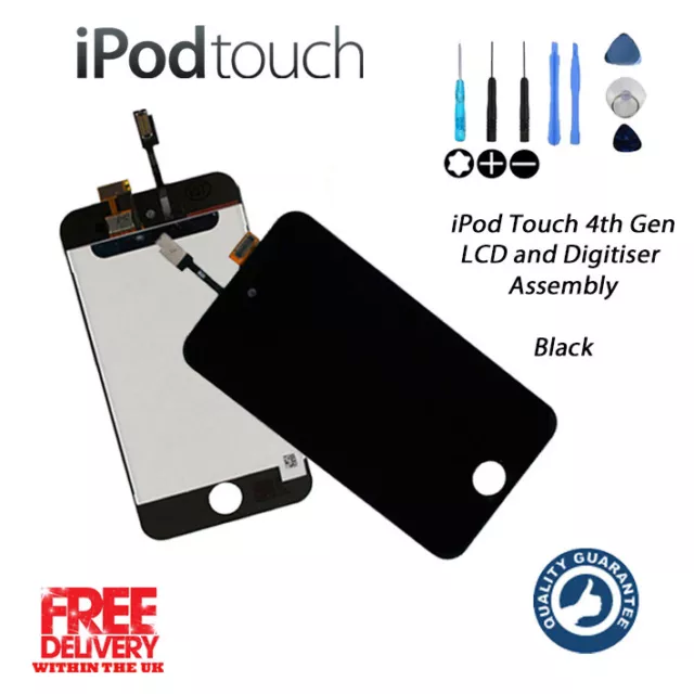 NEW Replacement for iPod Touch 4G 4th Gen (A1367) LCD + Digitiser Touch - BLACK