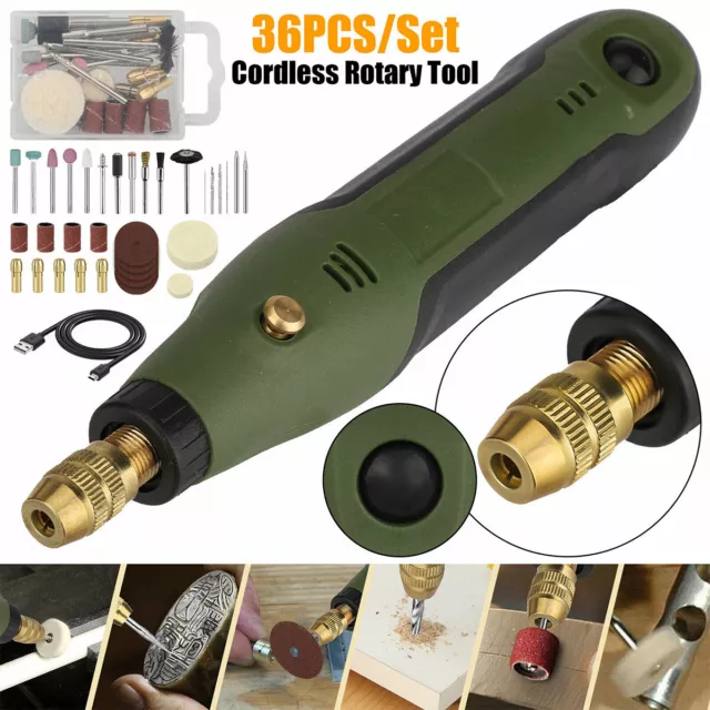 Mini.Electric Grinding Pen Rotary Drill USB Engraving Tool Grinder Cordless ۞