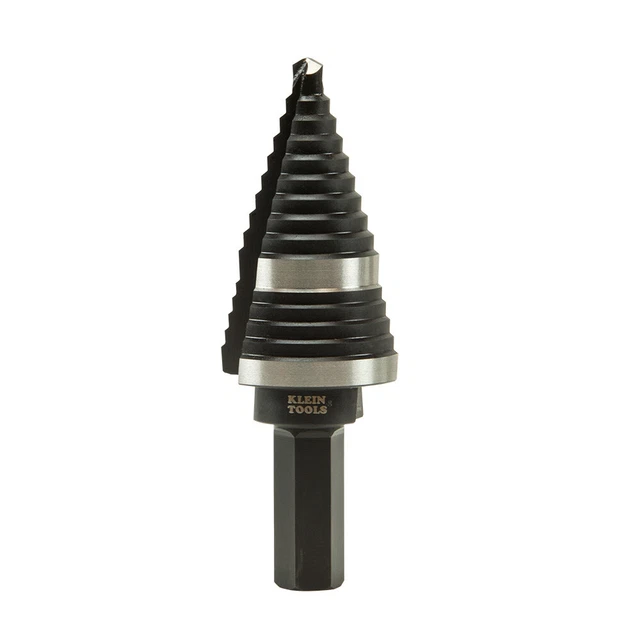 Klein Tools KTSB11 Step Drill Bit #11 Double-Fluted 7/8 to 1-1/8-Inch 3