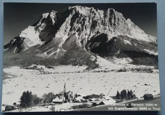 Ancienne Carte Postale Ak Lermoos Erhwald Zugspitzmassiv Tyrol Bayern