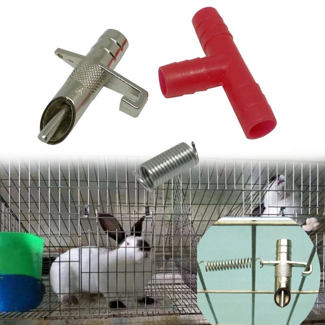 Regador de alimentación para mascotas conejo bebedor de 8 mm contenedor de agua para conejo Z8