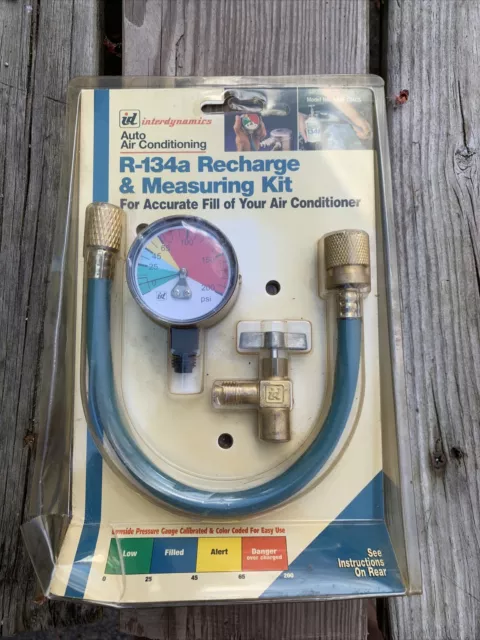 Vintage Interdynamics R-134a Recharging & Measuring Kit for Air Conditioner