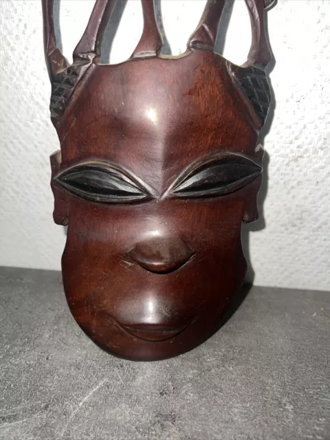 Ancien Masque Africain Afrique Art Tribal Éléphant 2