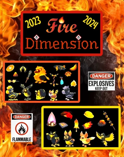 ADOPT FROM ME 2023 & 2024 Fire Dimension Event Blazing Lion