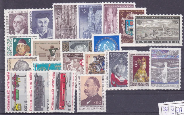 Österreich  Lot aus dem Jahr 1977  postfrisch siehe  Scan